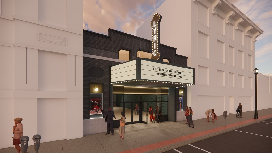 The Architect vision of the "New Lyric Theatre" on track to be open early 2027.